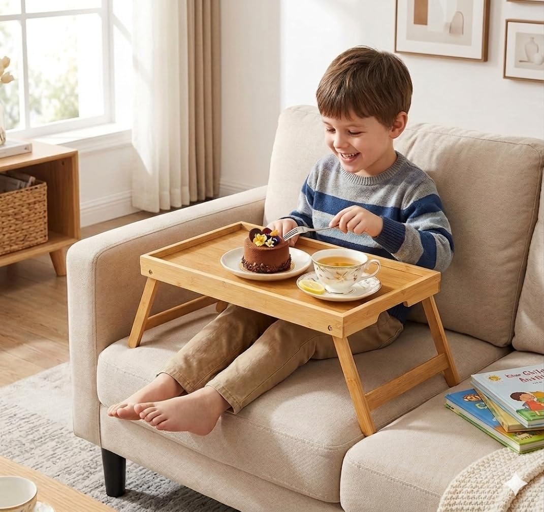 Thumbnail 6 de Pipishell Bamboo Bed Tray Table Foldable Legs