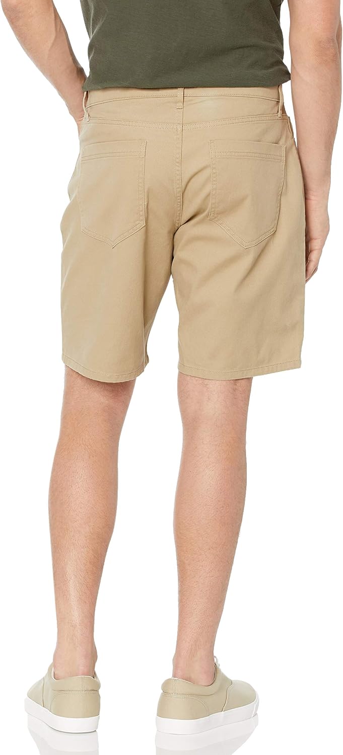 Detalle de Amazon Essentials Herren Slim-Fit Stretchshorts – 23 cm Innennaht, 5 Taschen
