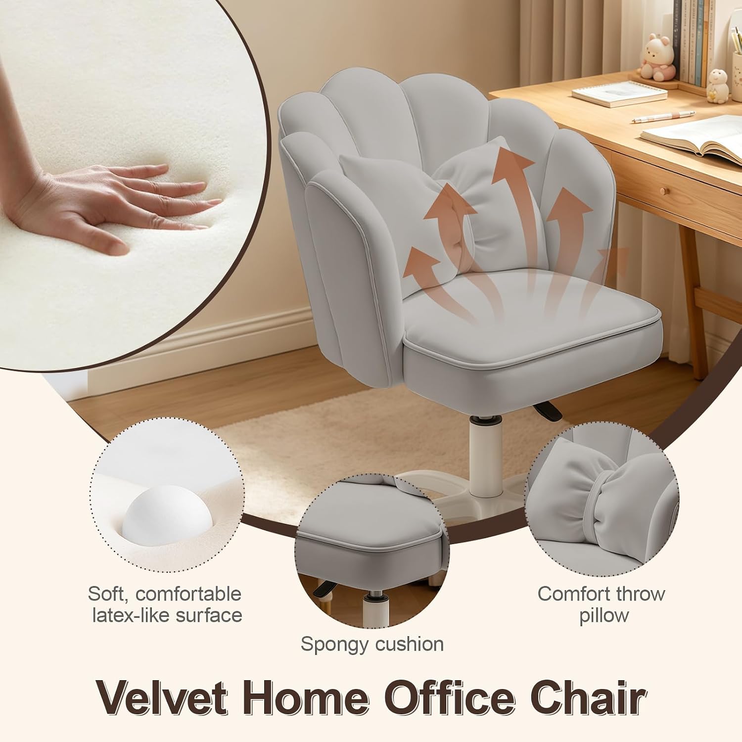 Detalle 2 de XUEGW Vanity Chair, Velvet