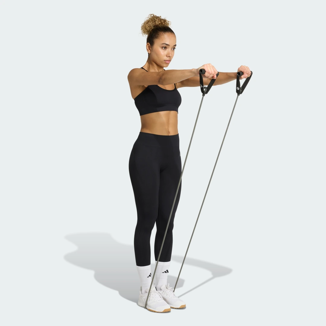 Detalle de Sujetador de punto para entrenamientos de bajo impacto Essentials de Adidas