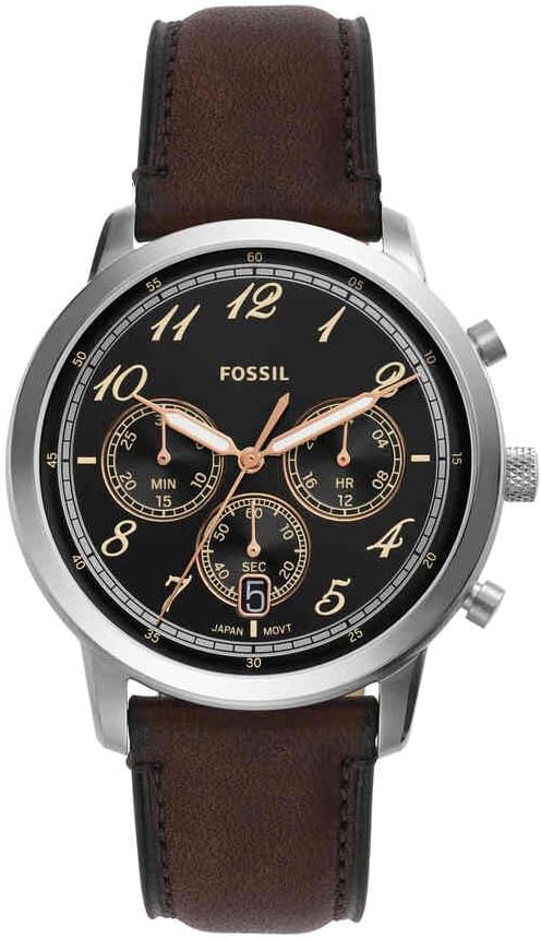 Thumbnail 6 de FOSSIL Neutra Herren-Uhr mit Quarz-Chronograph und Lederarmband