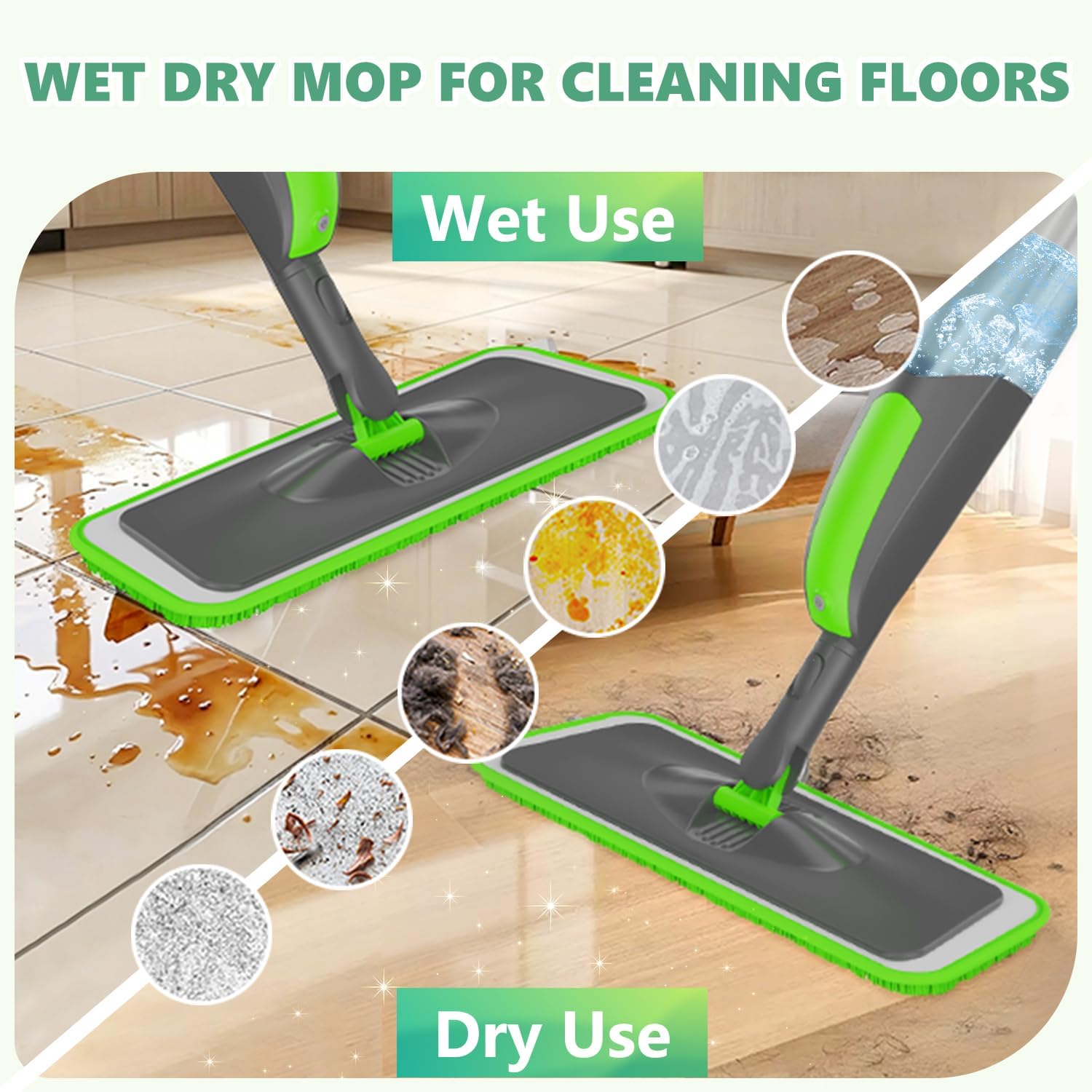 Detalle 2 de ILAVCOOL Spray Mop for Floors