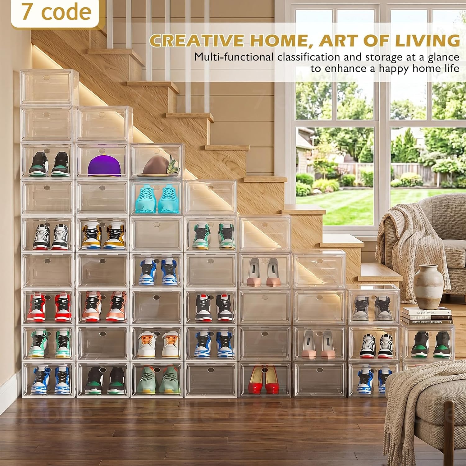 Thumbnail 3 de Thickened Clear Shoe Storage Organizer 6-Pack 👞