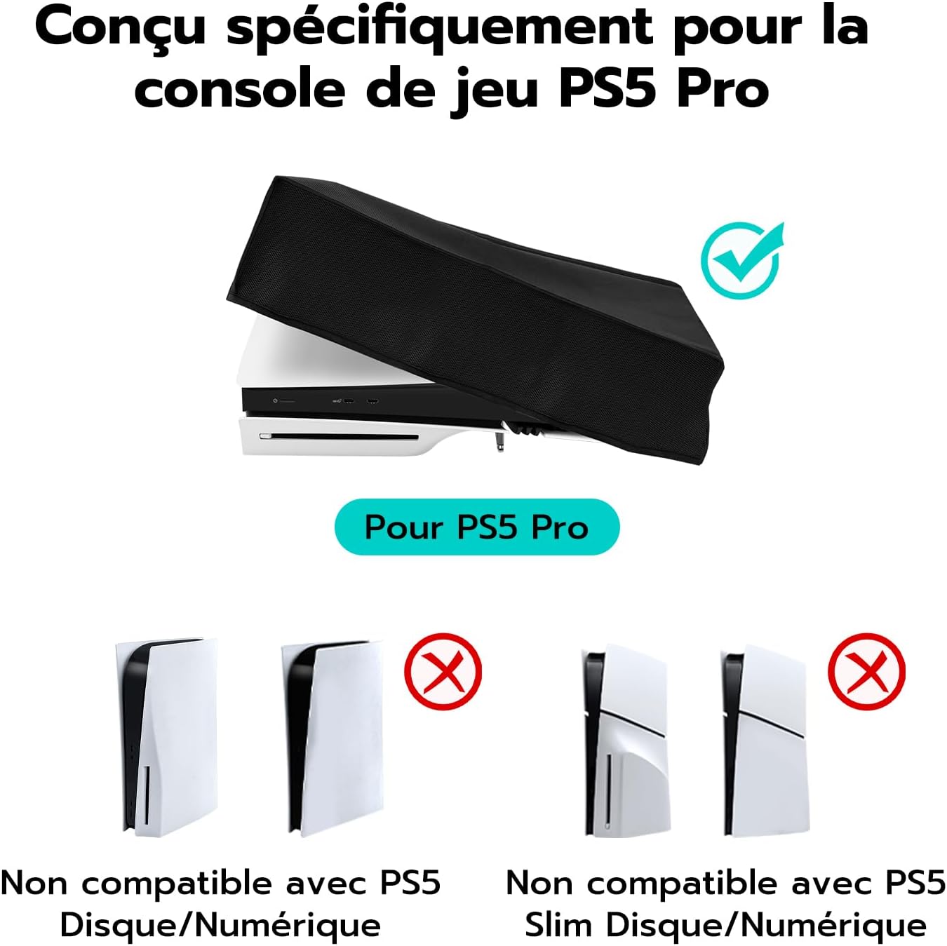 Detalle de Mcbazel Housse PS5 Pro anti-poussière