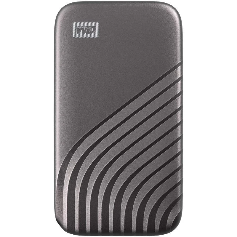 Detalle de SanDisk WD My Passport SSD de 2TB con USB-C (negro) – rápido y con cifrado por contraseña