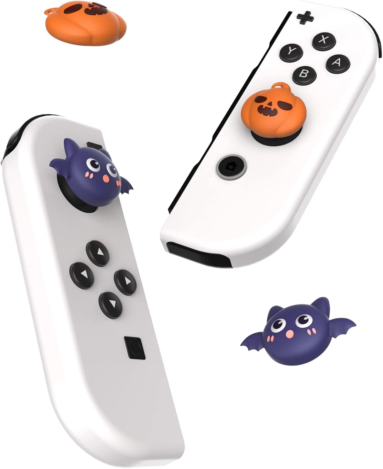 Thumbnail 4 de PlayVital Halloween Pumpkin Bat Joystick Covers for Nintendo Switch family