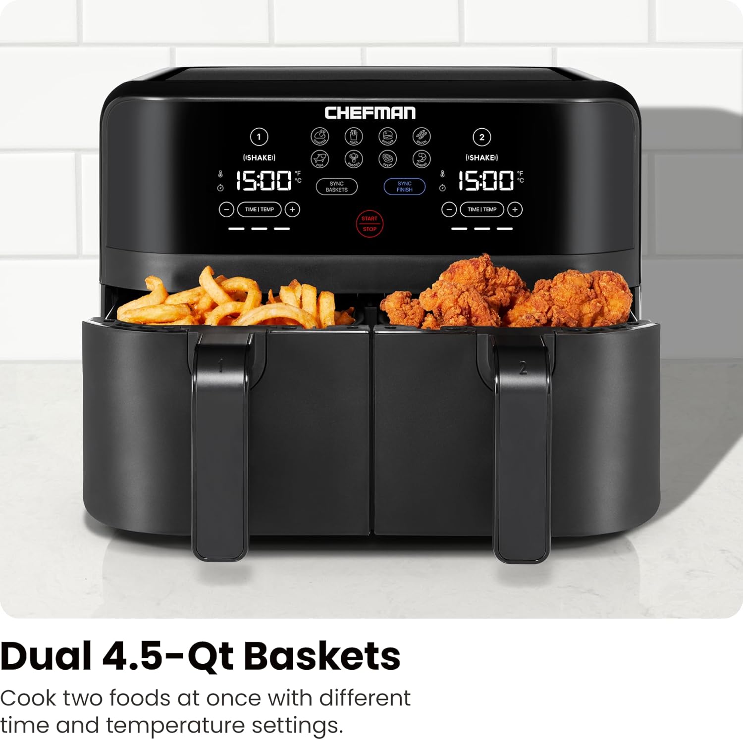 Detalle 2 de Chefman TurboFry Touch 9-Quart Air Fryer