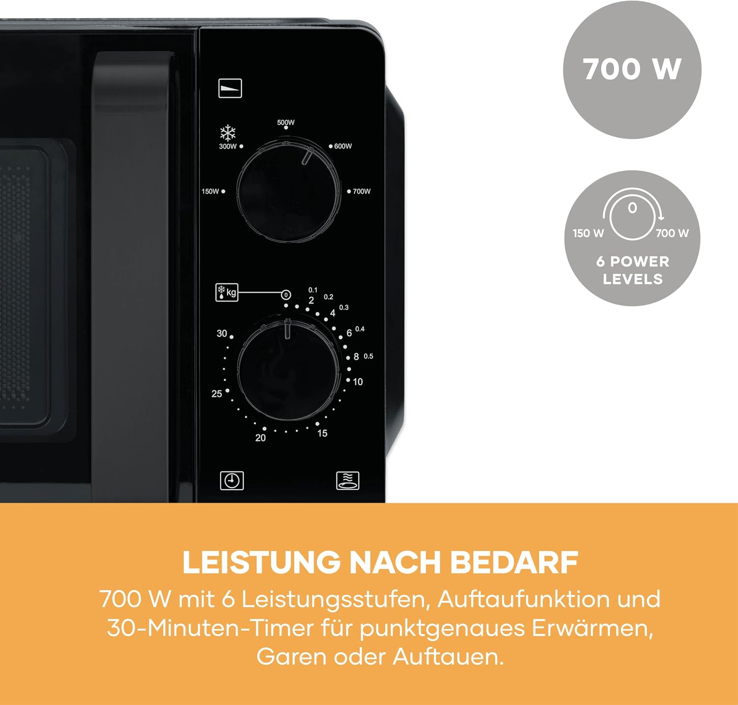 Thumbnail 6 de SEVERIN Mikrowelle MW 7580: Inverter-Technologie, 19 L, 700 W, Auftaufunktion