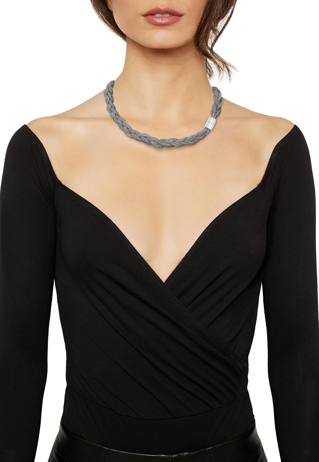 Detalle 2 de BREIL Collana Medium Twist 41 cm acciaio