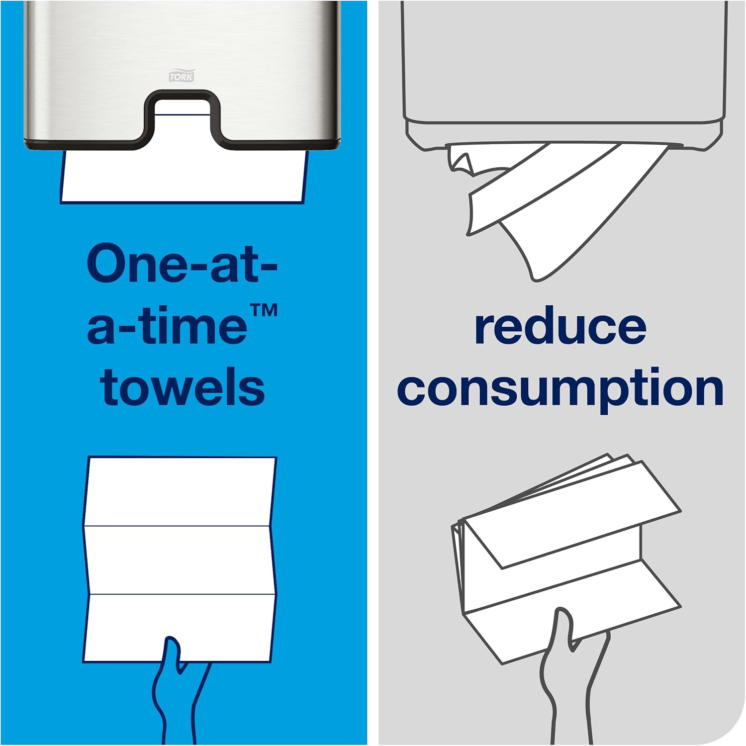Detalle de Tork Multifold Hand Towel (Natural) — 16 Packs x 250 Sheets, 100% Recycled, FSC Certified (MK520A)