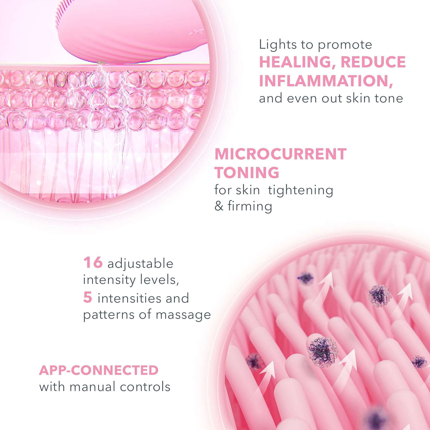 Thumbnail 2 de FOREO LUNA 4 Plus – Brosse nettoyante visage avec NIR + LED rouge et micro-courant