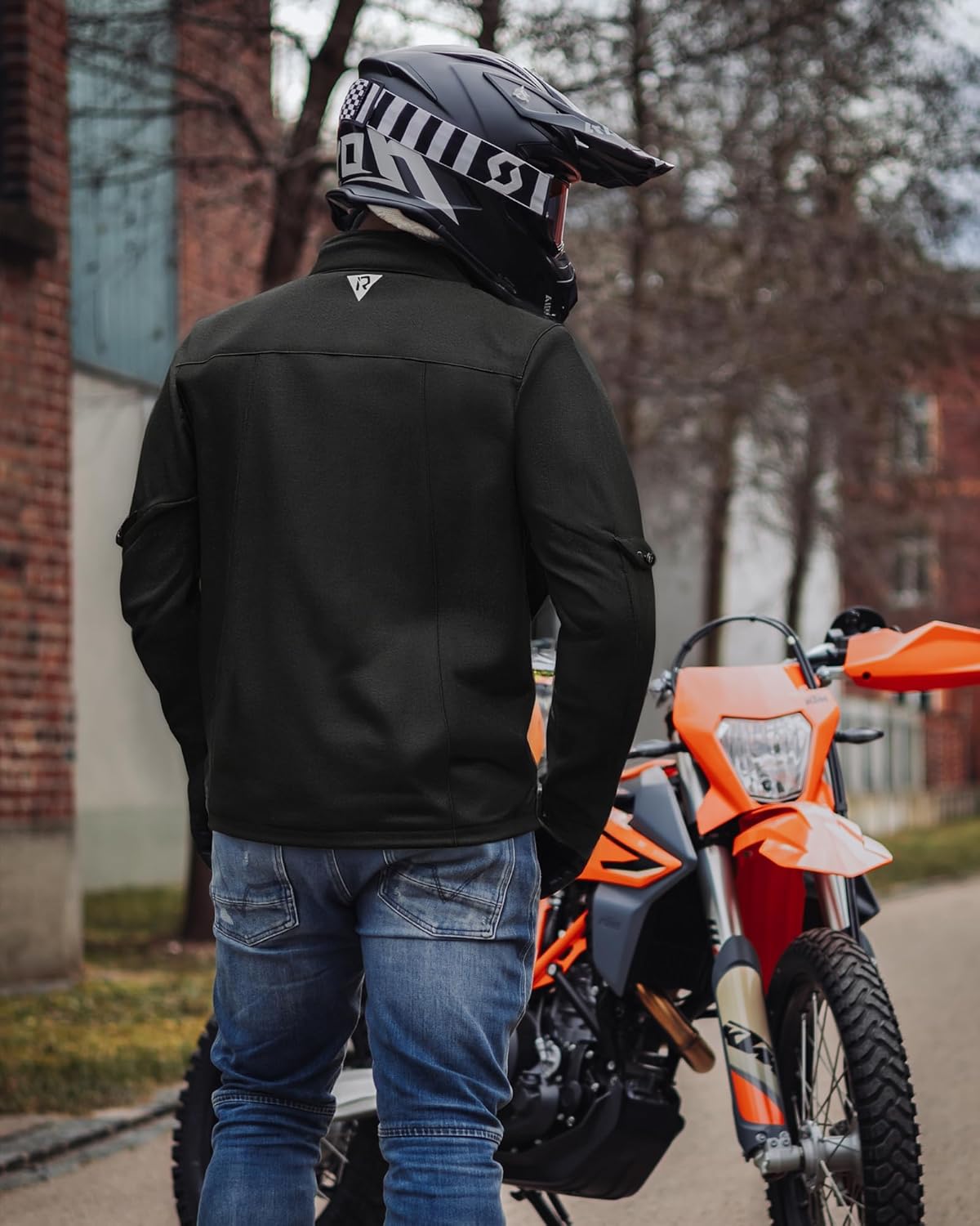 Thumbnail 6 de RIDEIRON Giacca Moto Uomo Inverno con Spalline e Gomitiere CE – Fodera Rimovibile, Antivento