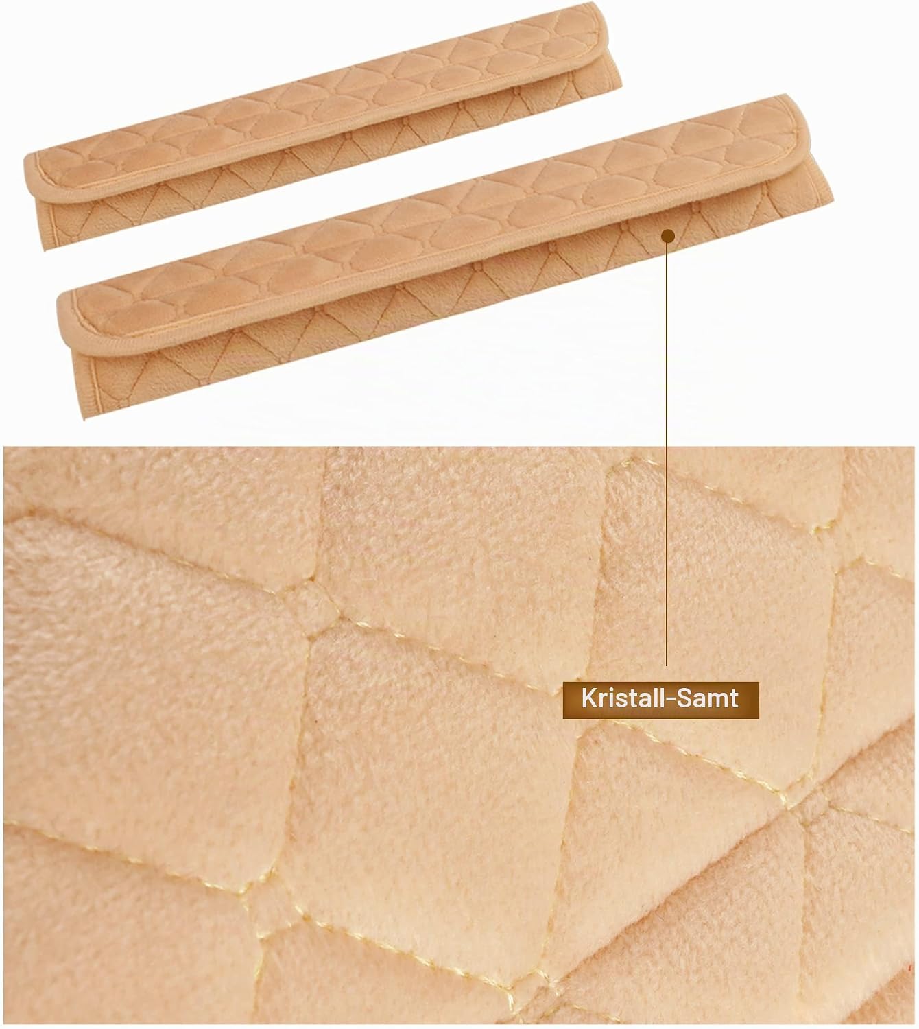 Thumbnail 4 de Weiche Auto-Sicherheitsgurtbezüge – 2er Set Schwarz, 33 cm