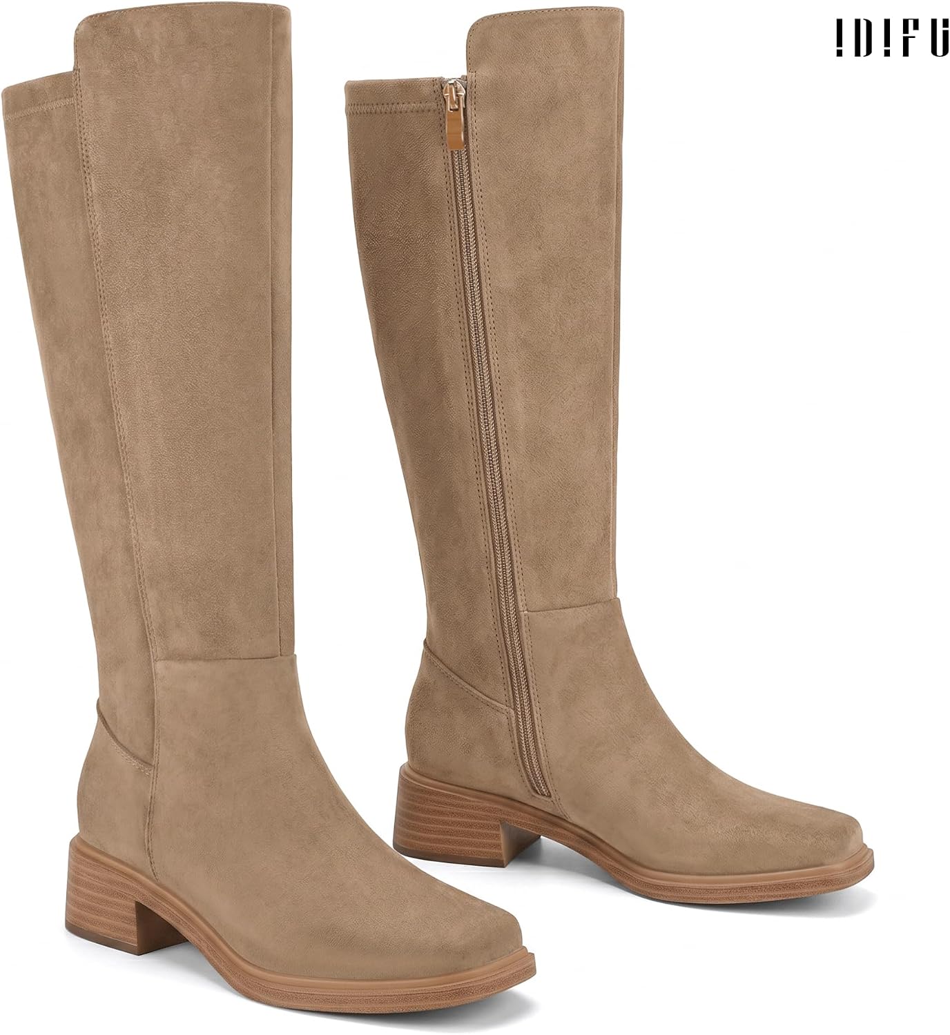 Detalle 1 de IDIFU Knee-High Boots with 1.6-Inch Heel