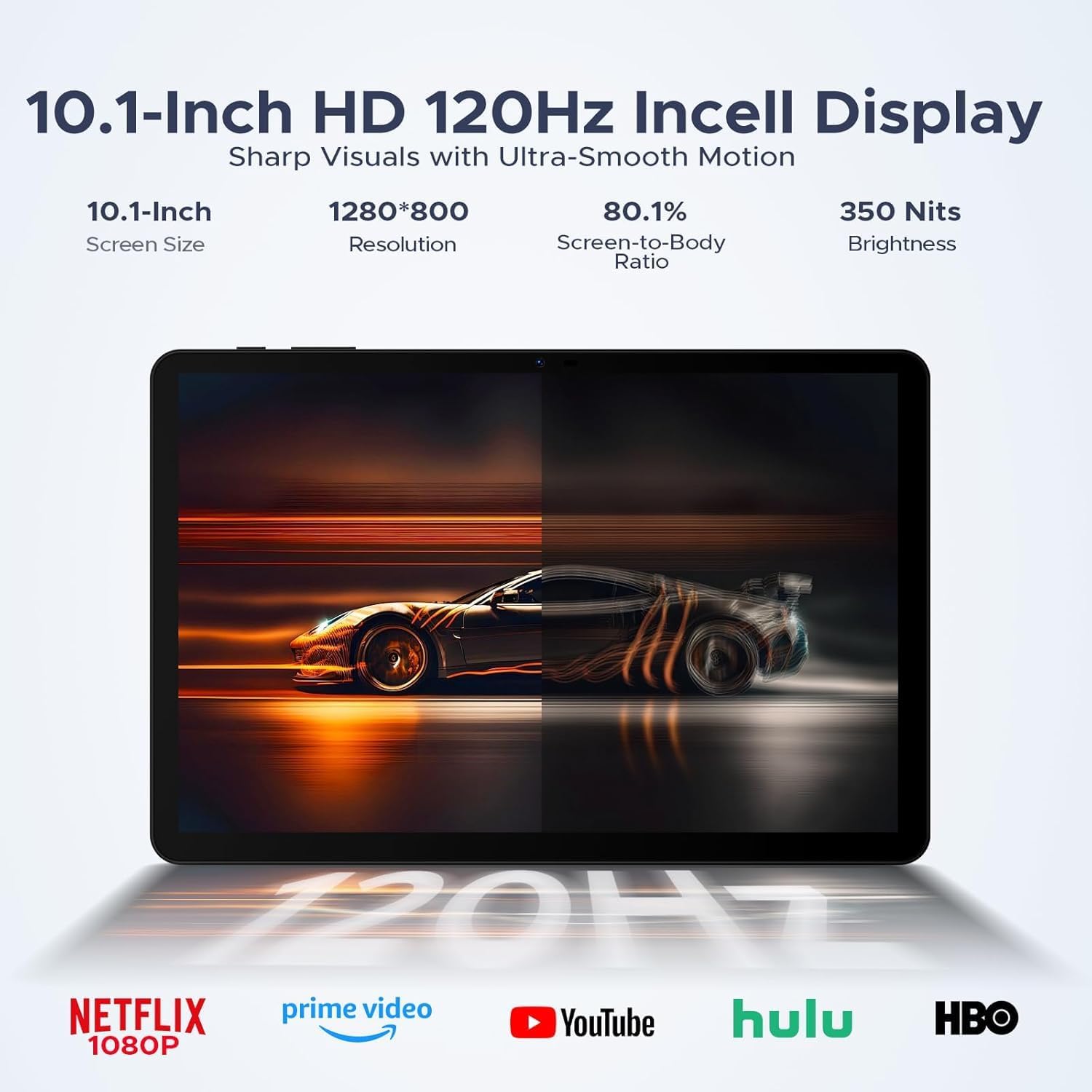 Thumbnail 4 de P10 PRO 10-inch Android 16 tablet (T7250, 120Hz, 48GB RAM + 128GB, 8800mAh) with Widevine L1, Gemini AI – Black