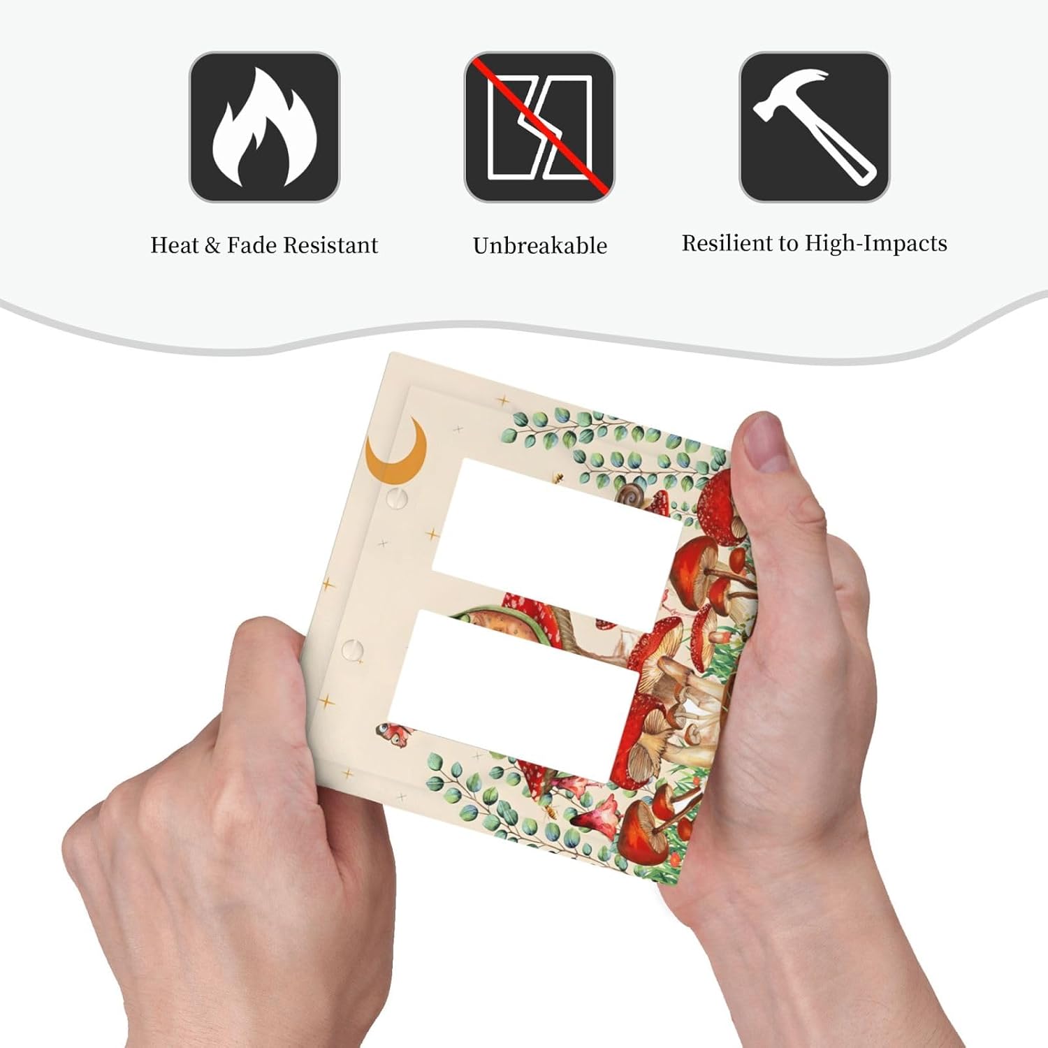 Detalle de 2-Gang Decorative Outlet Cover Plate