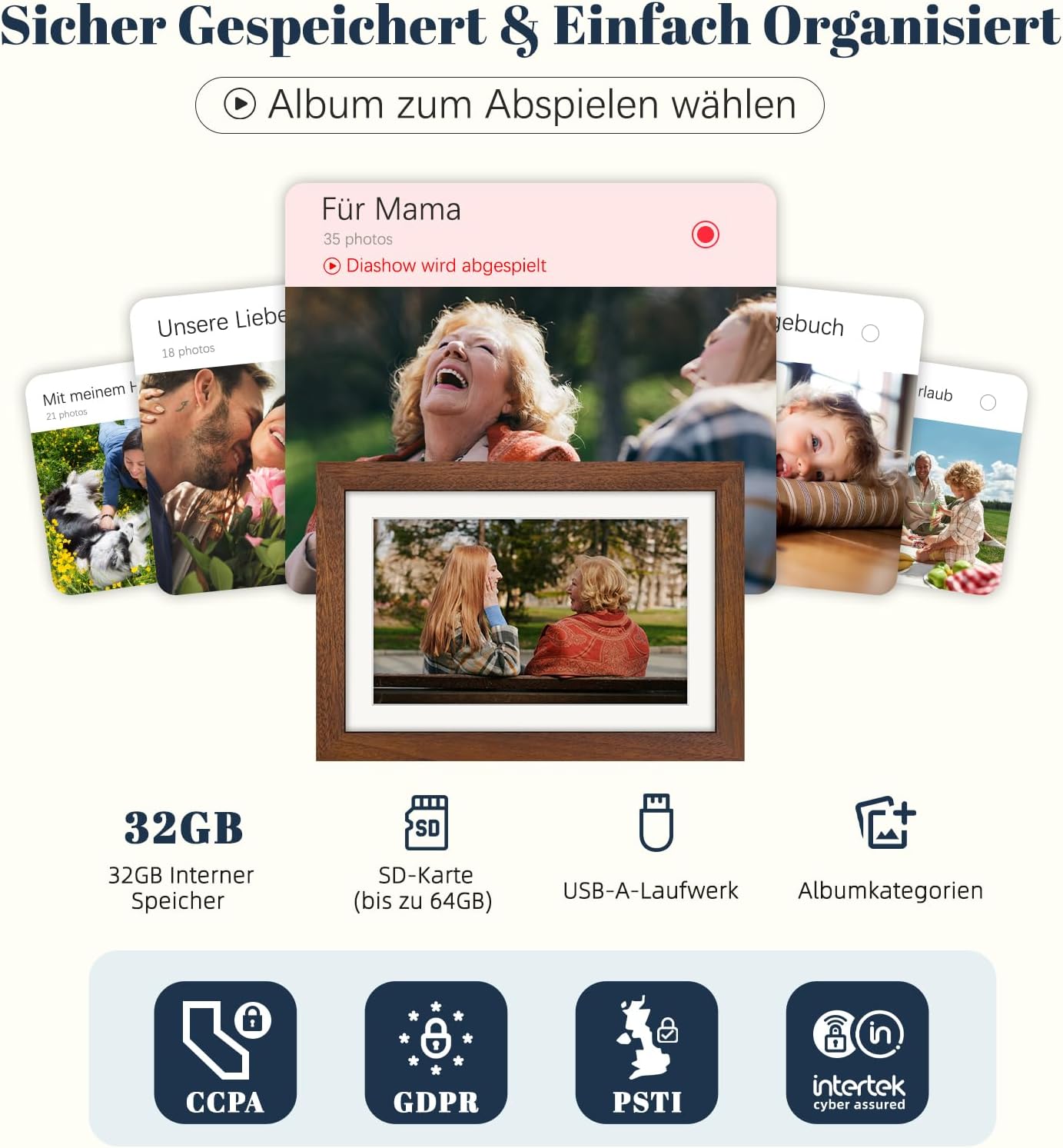 Thumbnail 5 de Frameo Digitaler Bilderrahmen 10,1" 32GB 🖼