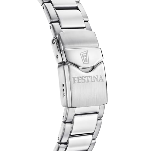 Detalle 2 de Festina Montre Homme Analogique en Acier Inoxydable 316L Argenté