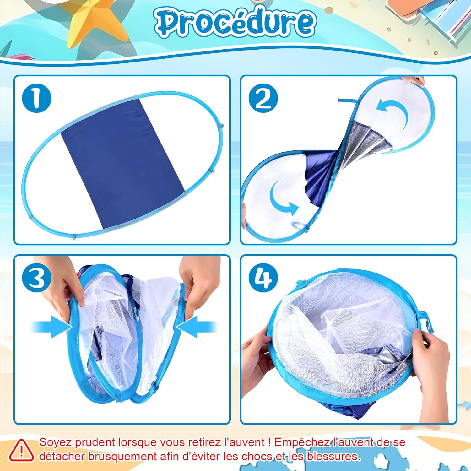 Thumbnail 6 de YOOHBERRYS Bouée bébé gonflable avec pare-soleil et support inférieur (3 à 36 mois)