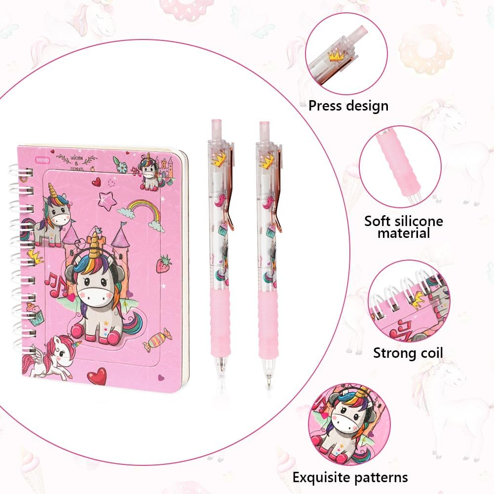 Detalle 1 de OFFCUP Ensemble de papeterie Licorne 6 pièces