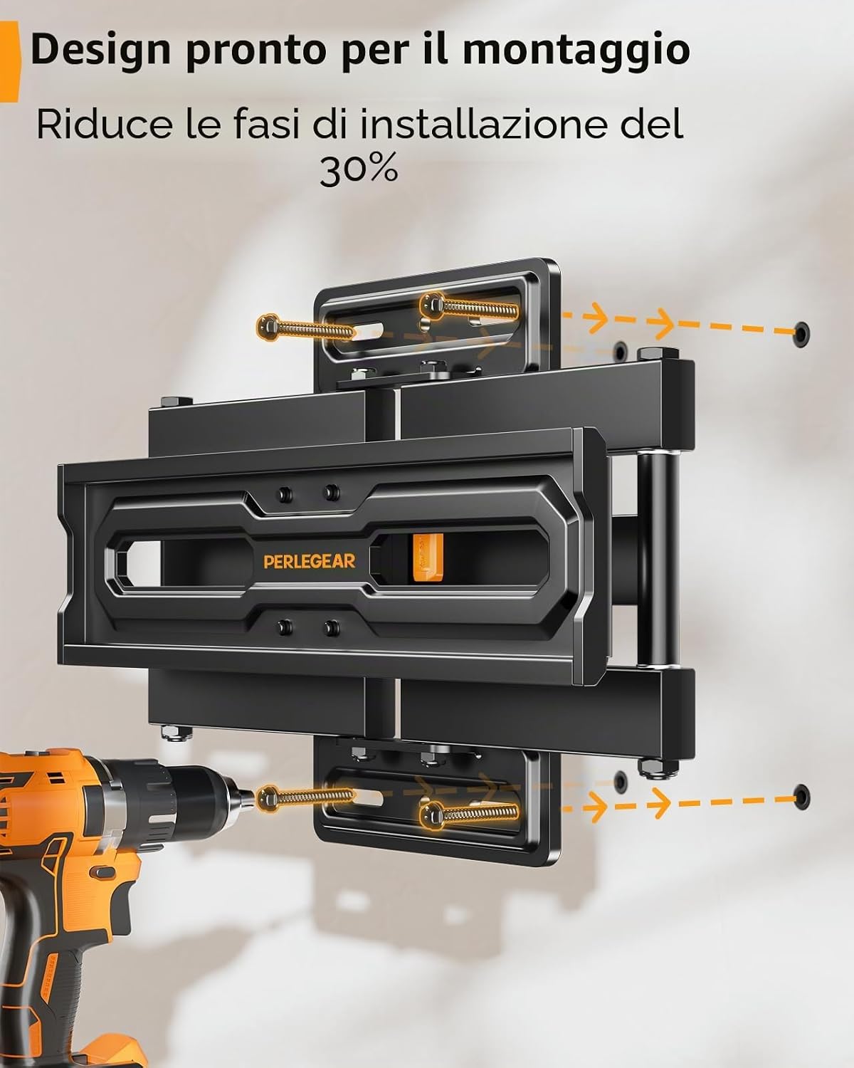 Thumbnail 6 de Perlegear Supporto TV da 23–70" fino a 50 kg