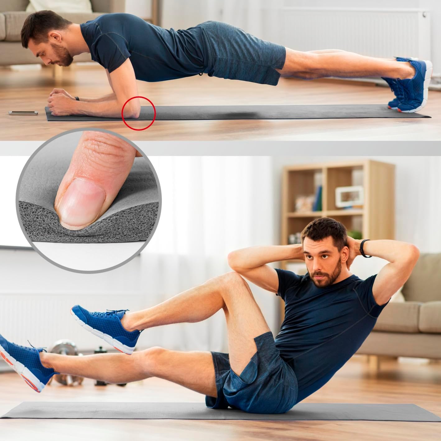 Detalle 2 de #DoYourFitness Yamuna – mata do jogi i fitnessu z pianki NBR