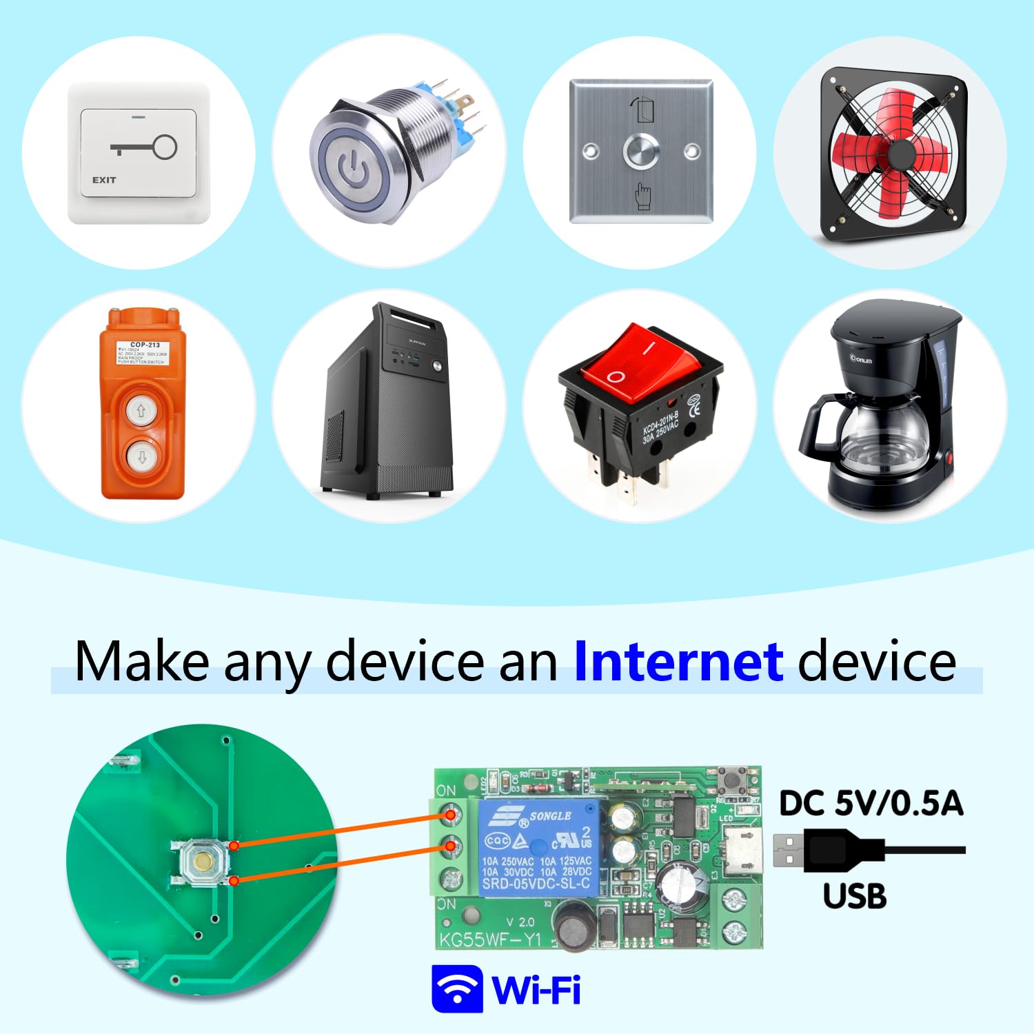 Detalle de DieseRC Interruttore Wi‑Fi 1 canale 🔌