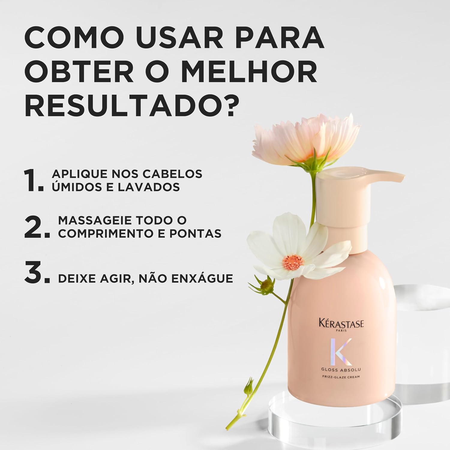 Thumbnail 5 de Kérastase Gloss Absolu Frizz-Glaze Cream: Leave-In Conditioner with Heat Protection