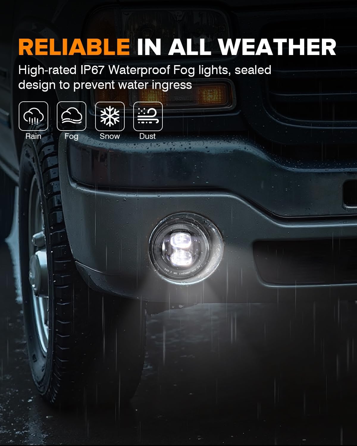 Detalle de LED Fog Lights for 2003–2006 GMC Sierra