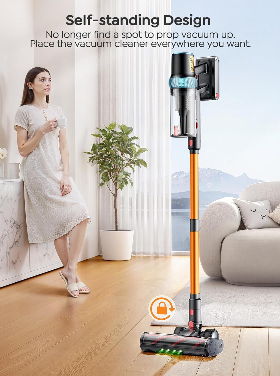 Thumbnail 5 de Cordless Vacuum Cleaner with 600W Brushless Motor and 65-Minute Runtime