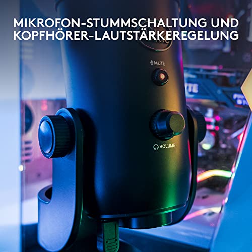 Thumbnail 9 de Logitech G Blue Yeti USB-Mikrofon für Aufnahmen, Streaming, Gaming