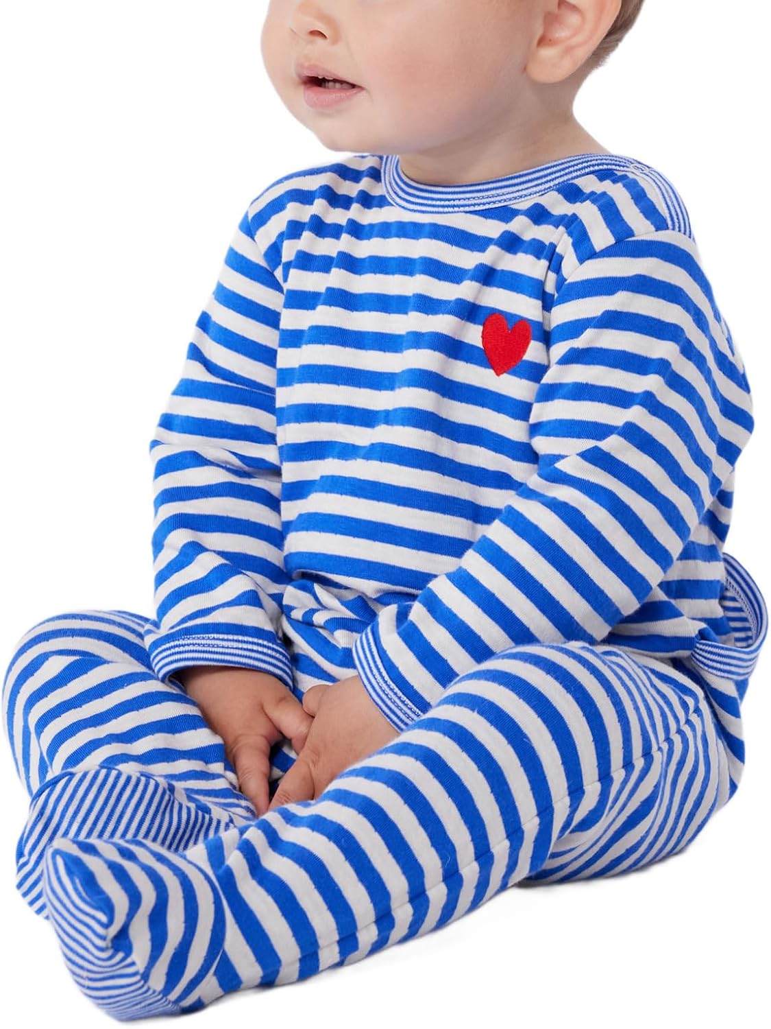 Thumbnail 4 de Petit Bateau dors-bien-pont dos mixte bébé à rayures (lot de 1)