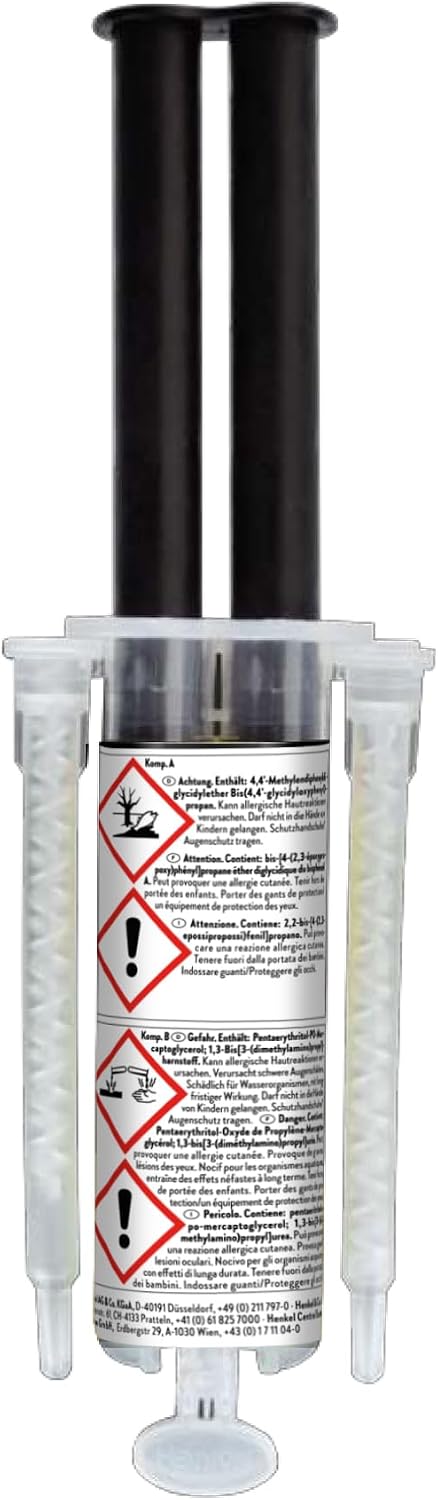 Detalle de Pattex Kraft-Mix Extrem Fest – transluzenter 2-Komponenten Epoxidharzkleber, 12 g