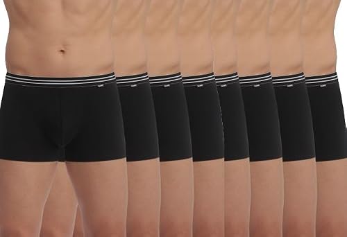 Detalle de Dim Boxer Ecodim Coton Stretch noir Homme x8 – confort et style intemporel