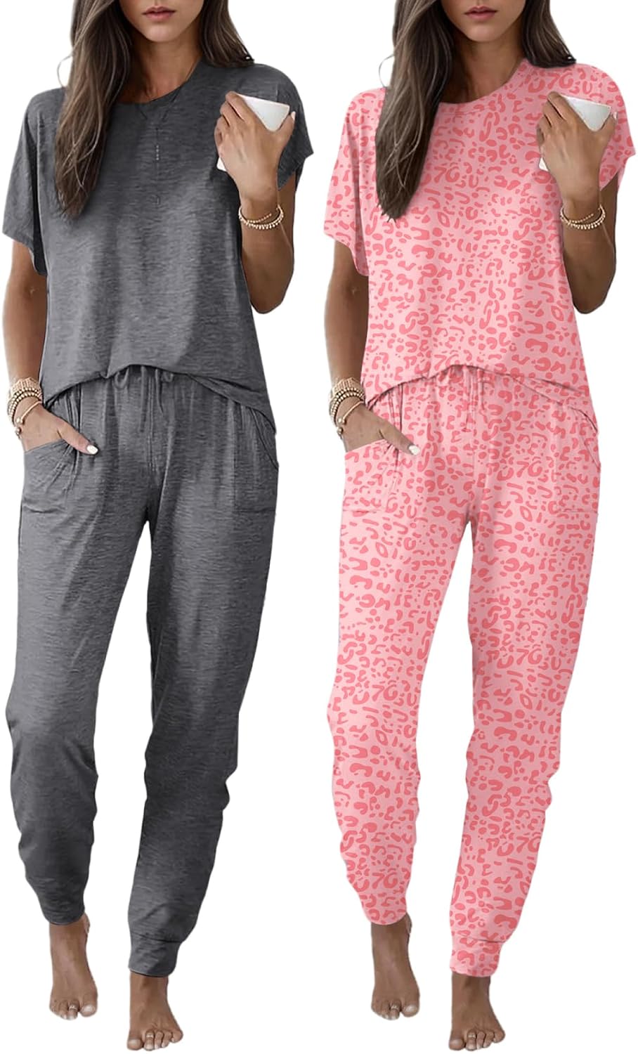 Detalle de Ekouaer Pajama Set 2-Pack