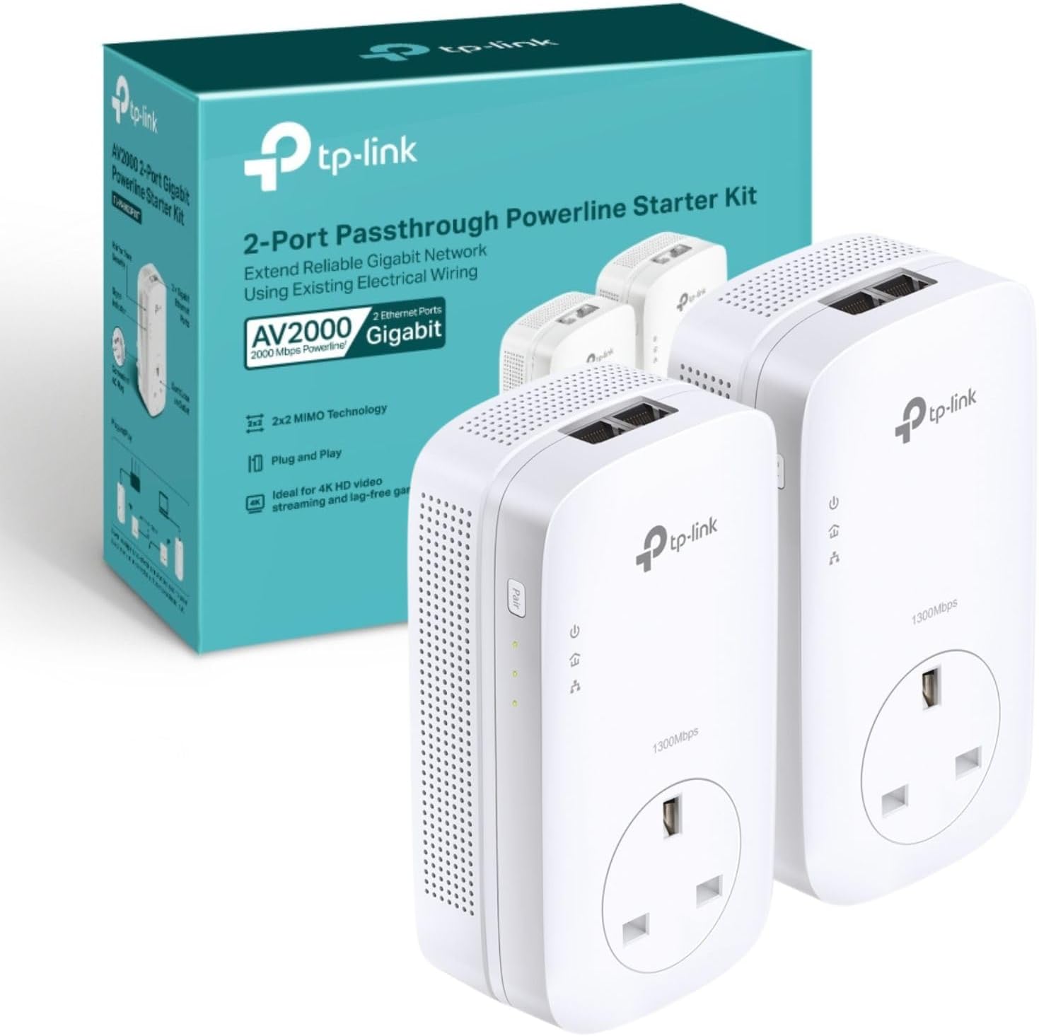 Detalle de TP-Link TL-PA8033PKIT powerline starter kit