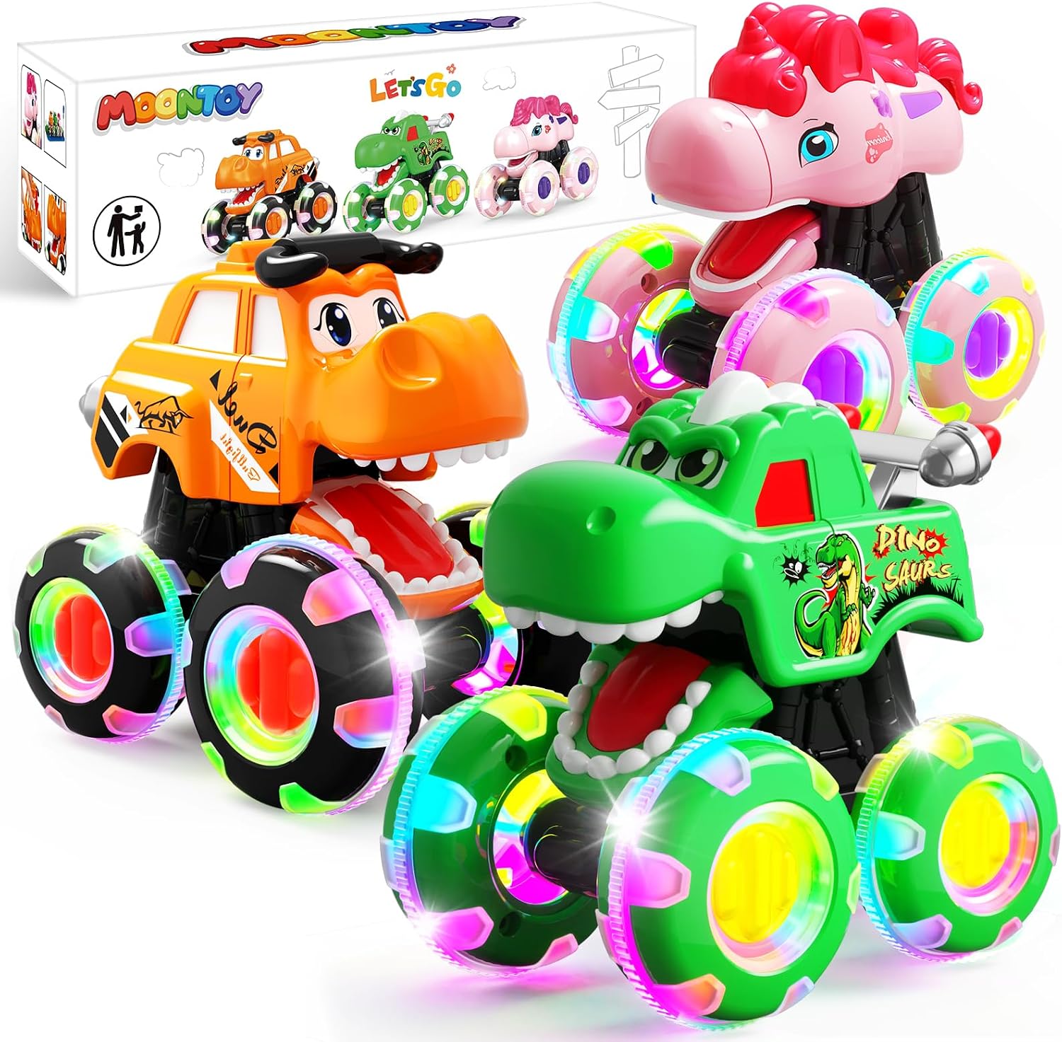 Detalle de Monster Truck Toys 3-Pack