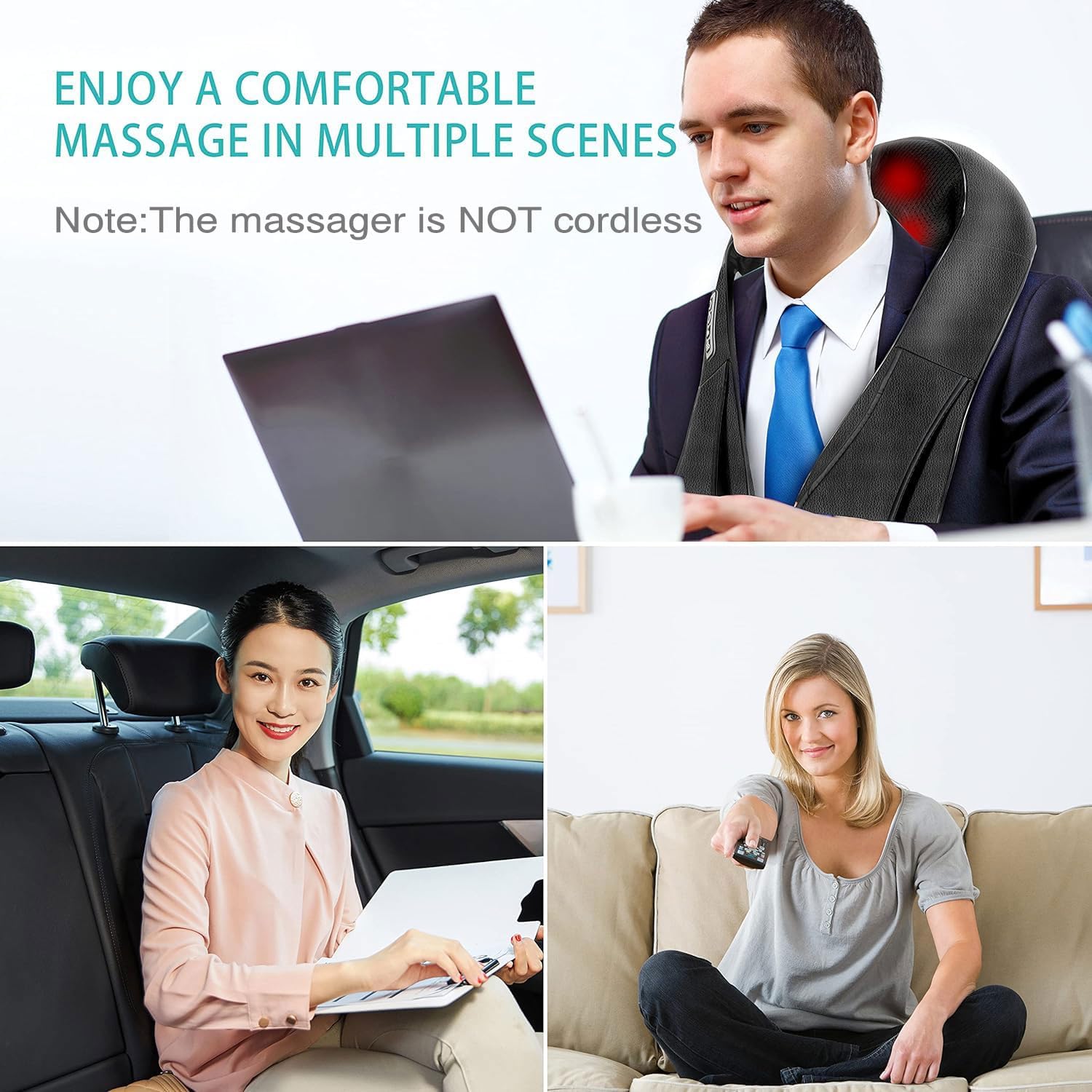 Thumbnail 6 de AERLANG Back and Neck Massager, PU Leather
