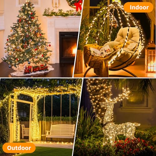 Thumbnail 6 de Hoteril Guirnalda de Luces Solares LED Exterior 51 m – 150 LEDs (3×17 m), IP65, 8 modos con memoria