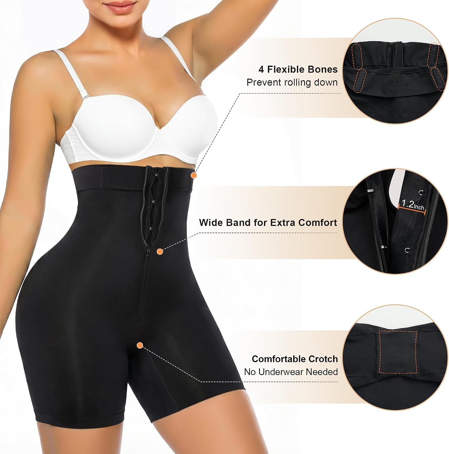 Thumbnail 3 de SHAPERX High-Waisted Tummy Control Shapewear