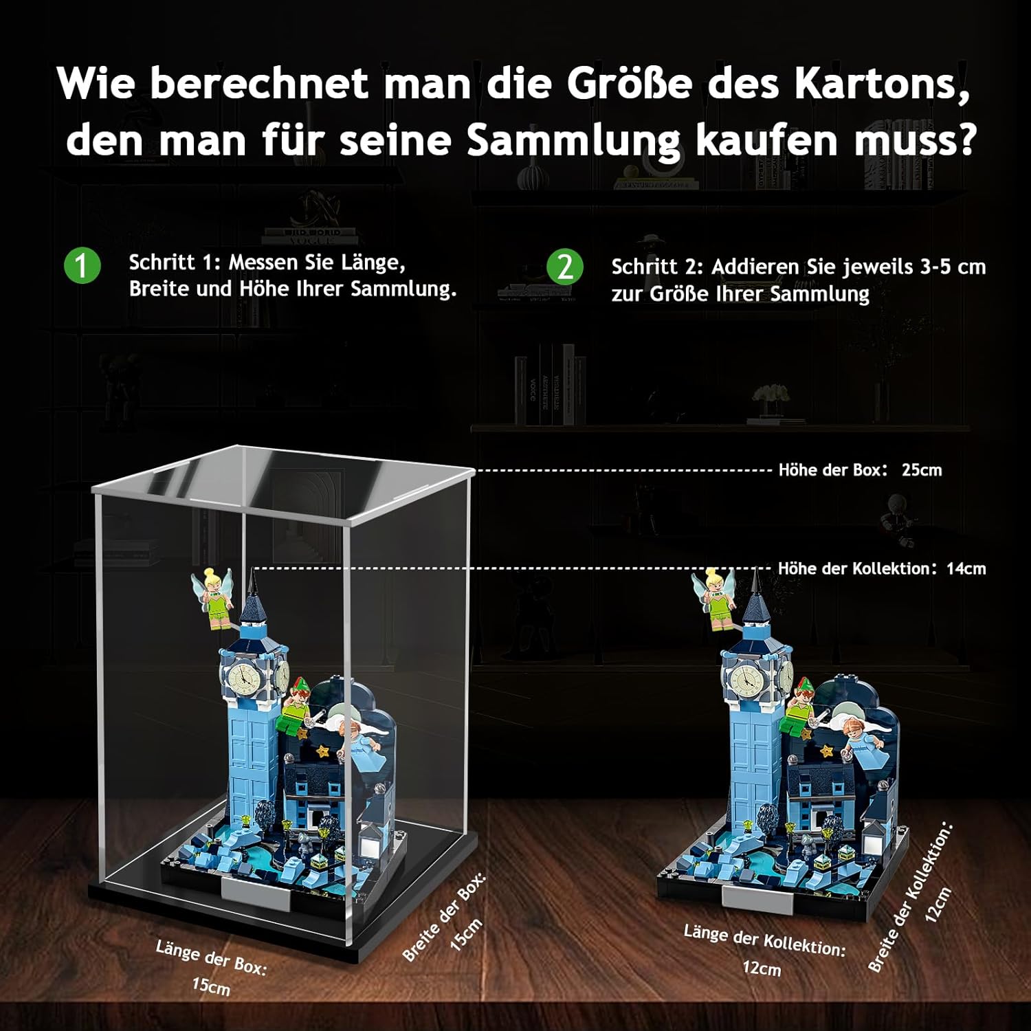 Thumbnail 2 de JUJOMAT Acryl Vitrine Schaukasten transparent für Action-Figuren & Sammlerstücke (40×30×30 cm)