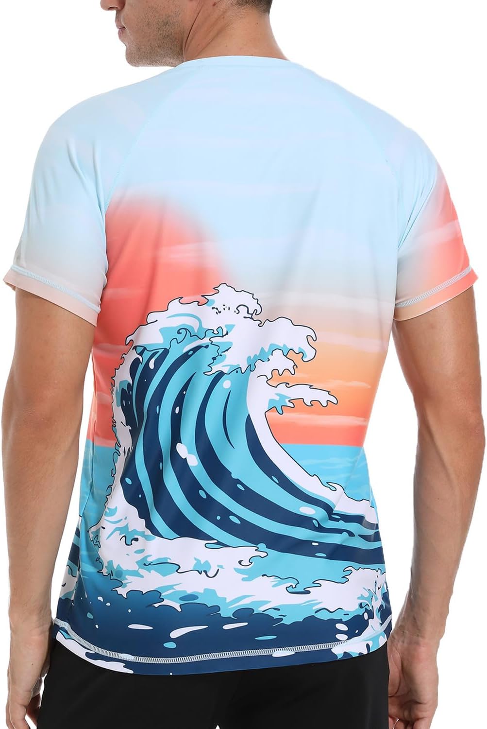 Thumbnail 1 de VAYAGER Maillot de Bain à Manches Courtes pour Homme – Rashguard UPF 50+ et Séchage Rapide, Anti-UV