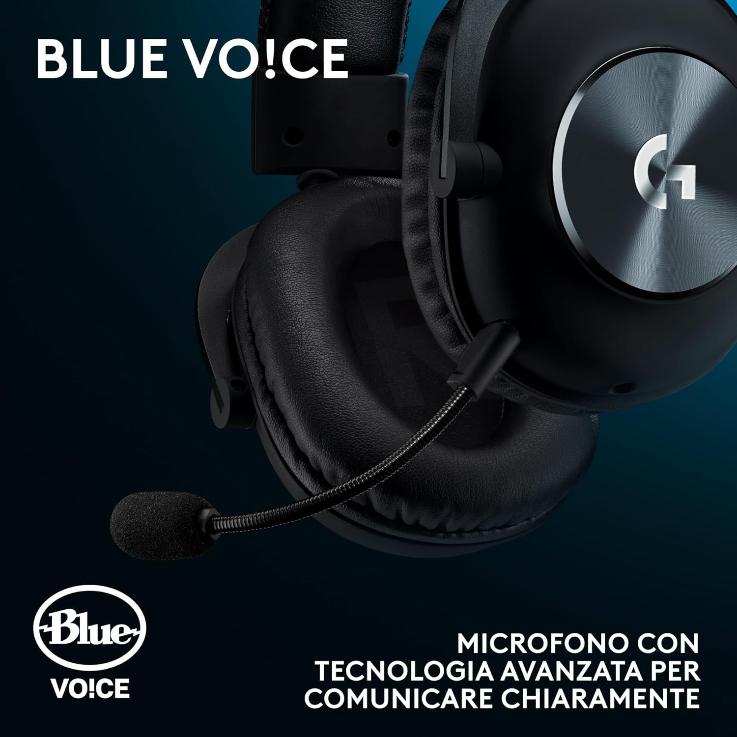 Detalle 2 de Logitech G Pro X SE: cuffie da gioco cablate con microfono staccabile e DAC USB