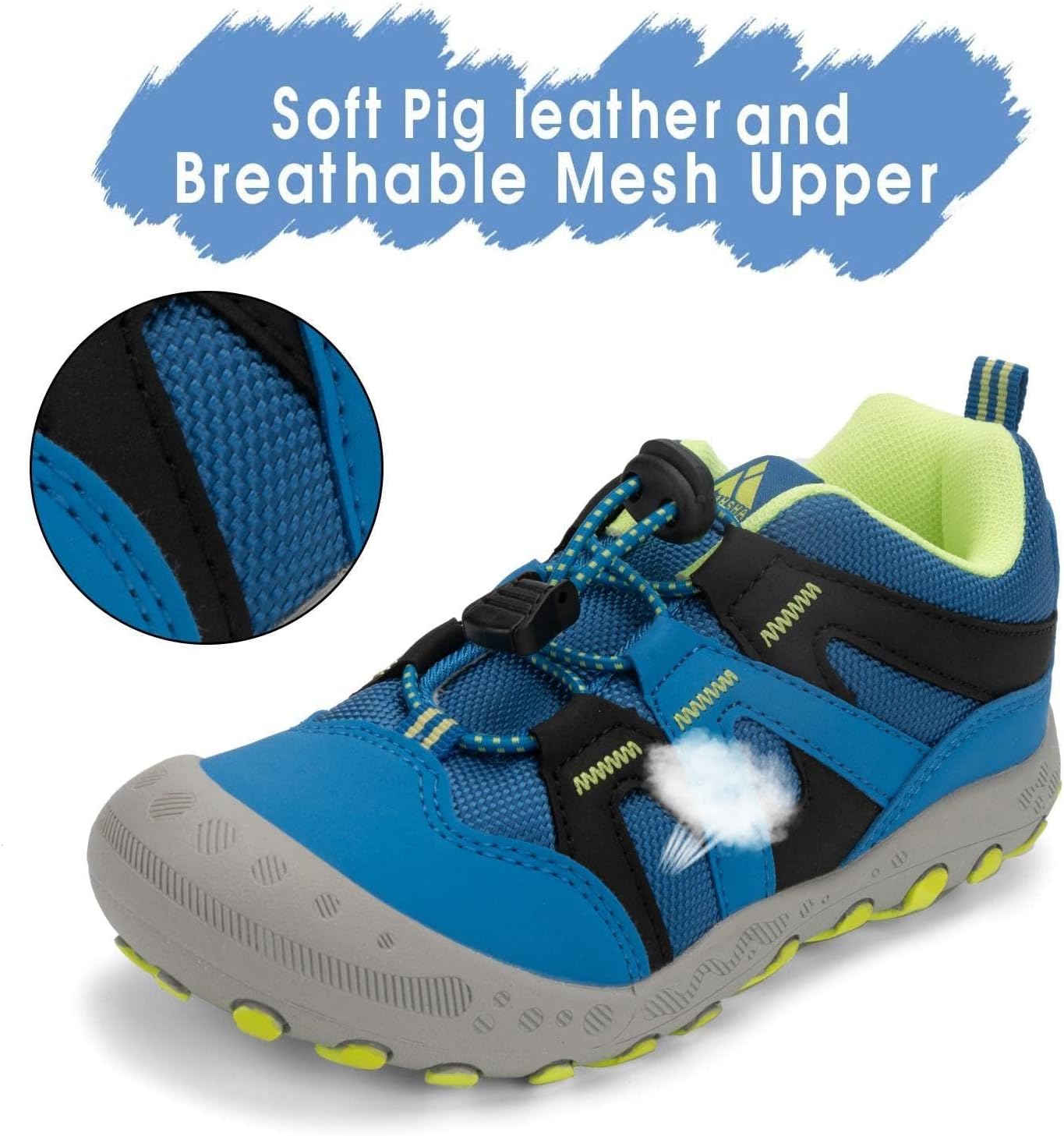Thumbnail 1 de Mishansha Jungen Mädchen Wanderschuhe mit Klettverschluss, rutschfeste Gummisohle (Gr. 24–38)