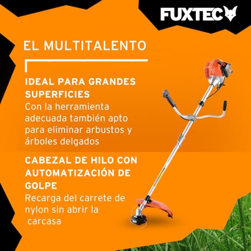 Detalle de Desbrozadora Gasolina Multifunción Fuxtec FX-MS162 (62 cc) 2 en 1: potencia, versatilidad y accesorios
