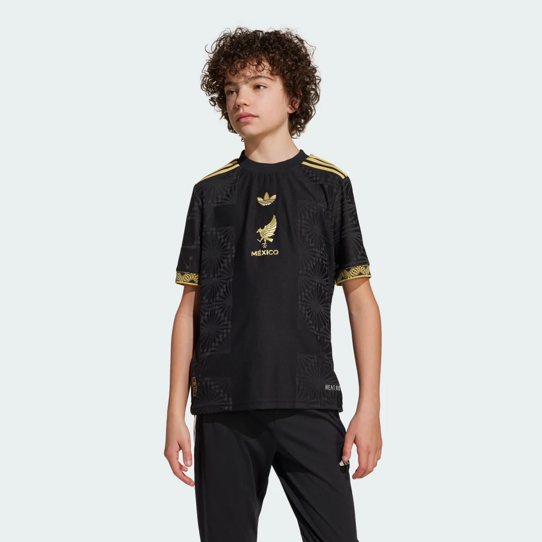 Detalle de Camiseta México 25 Gold (Adolescentes) de Adidas — Negro