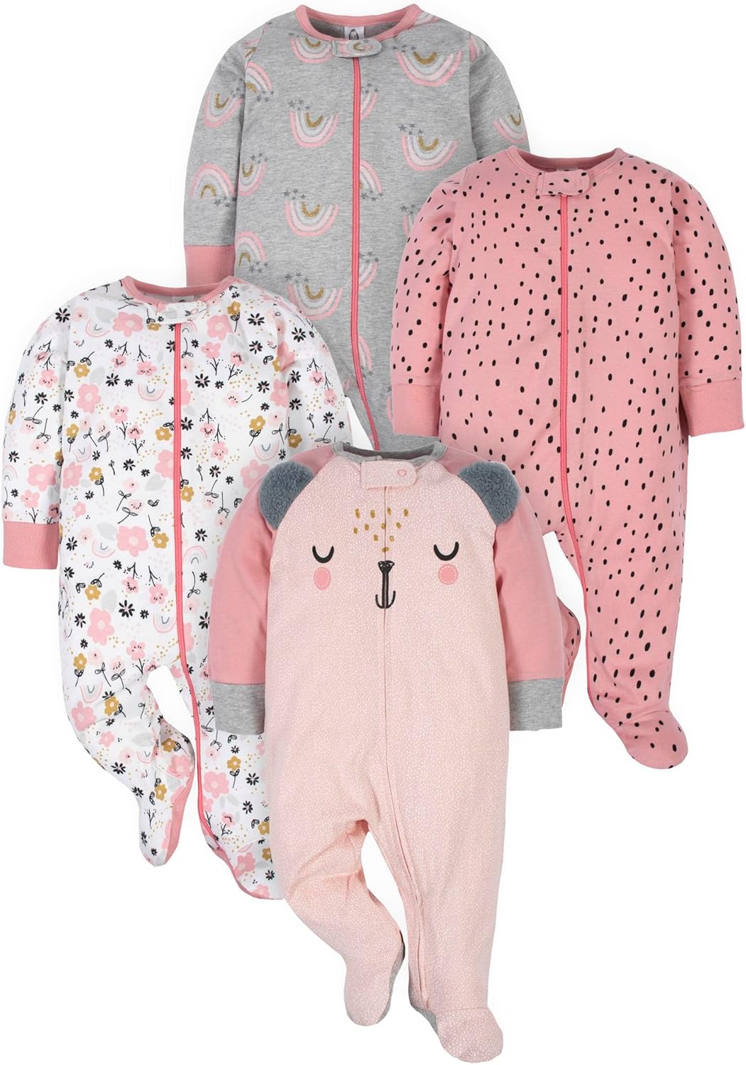 Detalle de Gerber Sleep N' Play (Lot de 4) Bébé garçon — Confort et praticité pour les tout-petits