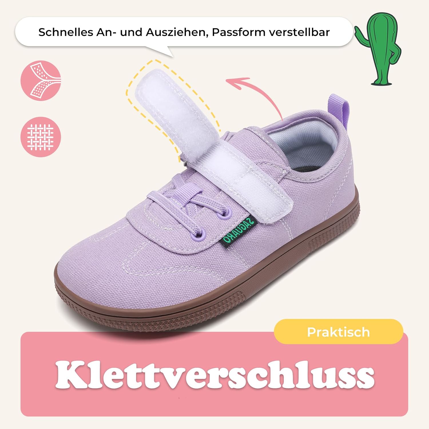 Thumbnail 3 de SAGUARO Barfußschuhe Mädchen Größe 25–35