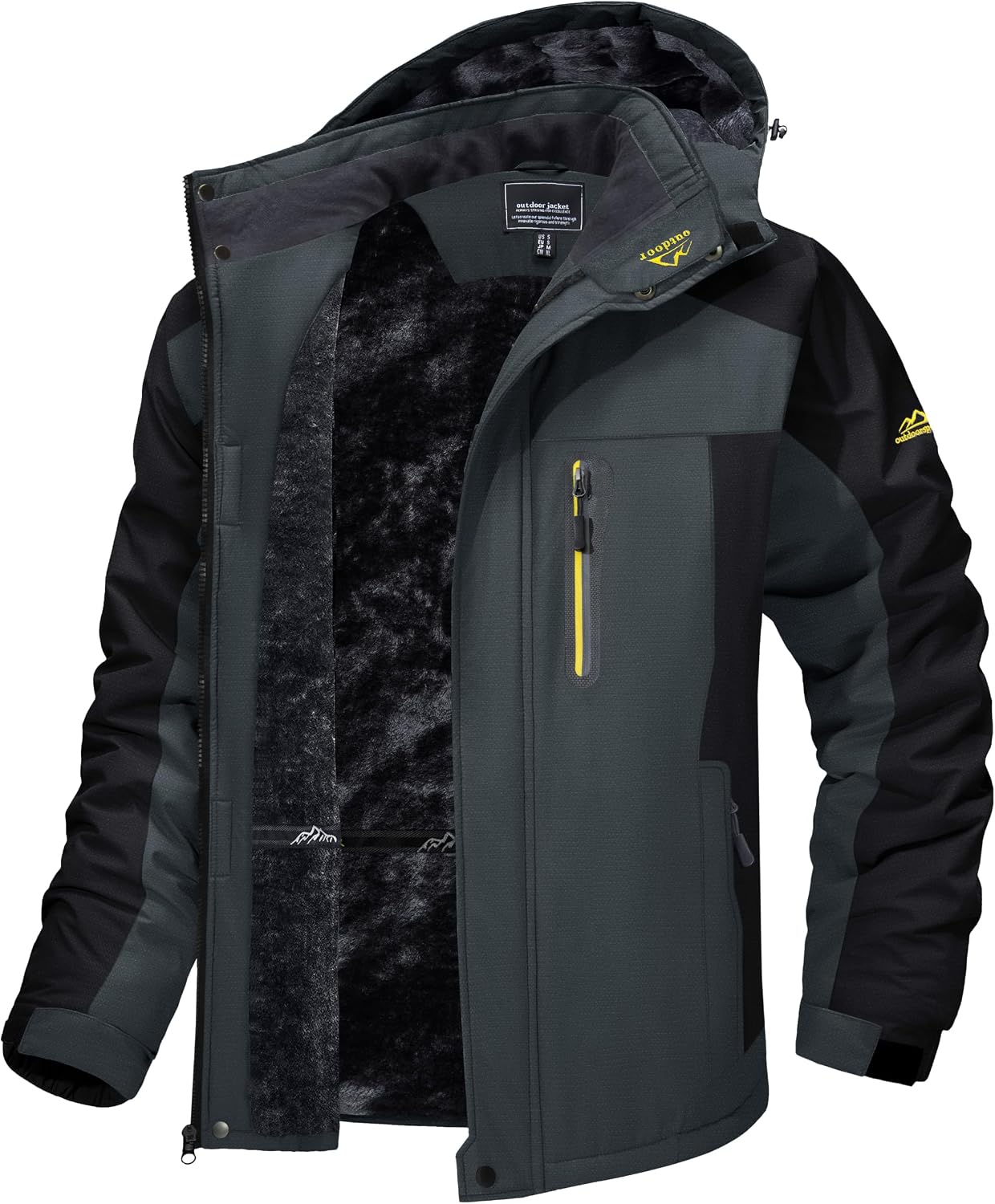 Detalle de TACVASEN Men's Winter Ski Jacket Waterproof Hooded