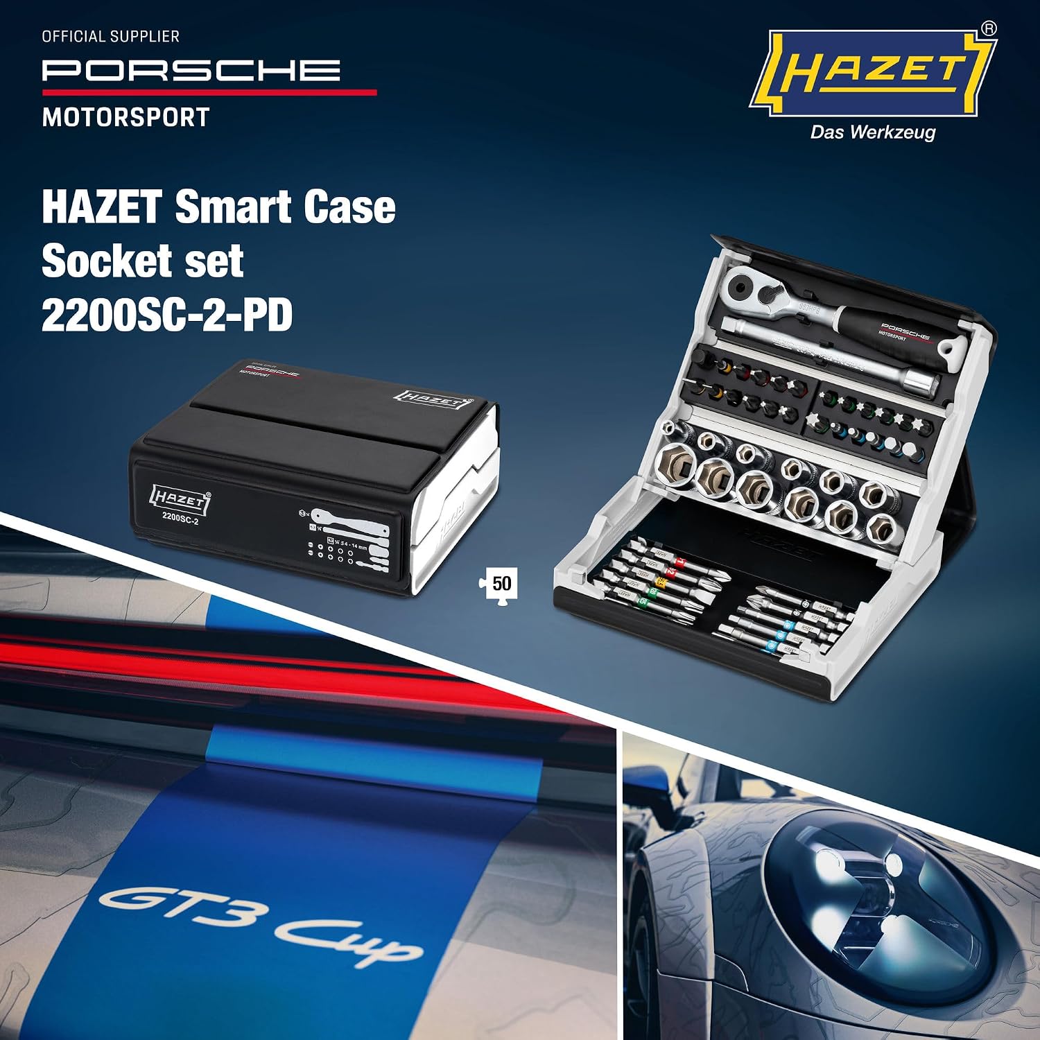 Thumbnail 1 de HAZET socket and bit set, 50-piece